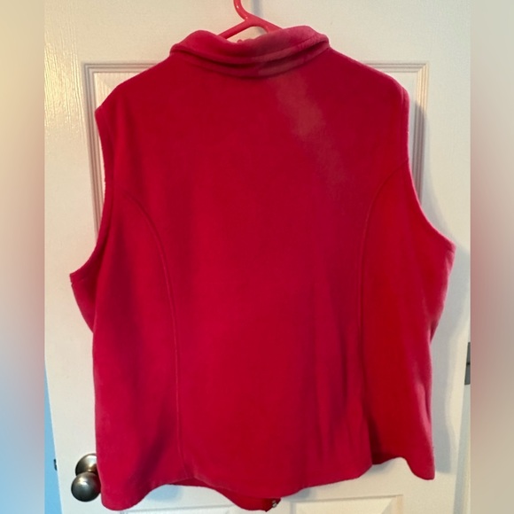 Women’s 3X pink Columbia Sportswearr fleece vest - Picture 2 of 3